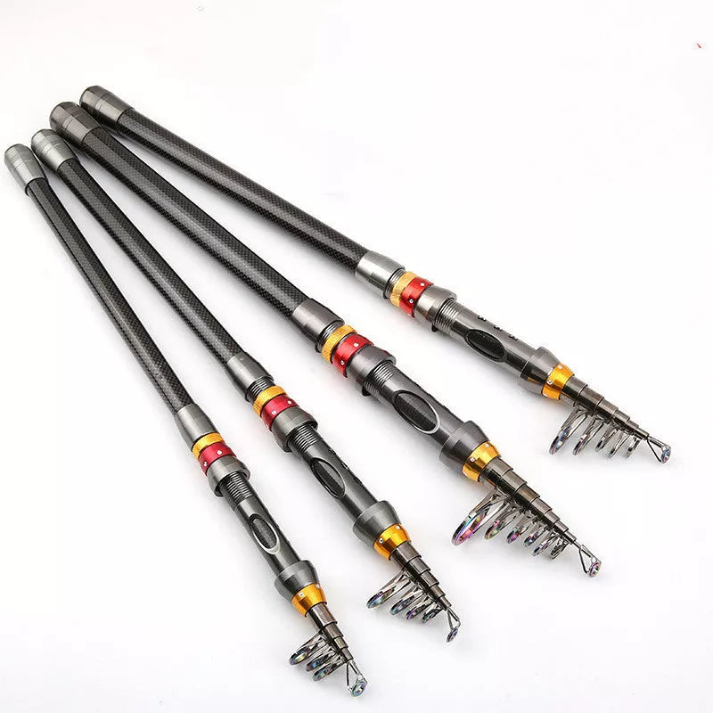 Carbon fiber mini sea fishing rod in photo color, lengths 1.8m to 3.6m