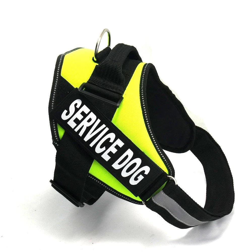 Durable nylon dog chest harness in a variety of sizes and colors for dogs of all shapes and sizes