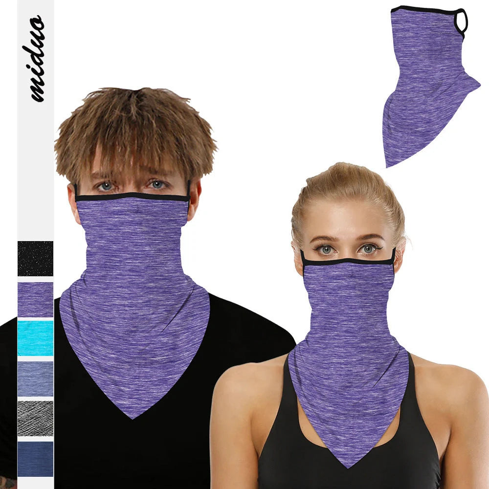 Magic triangle scarf in various colors for outdoor sports