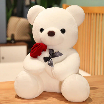Soft, plush teddy bear-shaped pillow in brown, beige, and grey colors, perfect for cuddling and relaxation