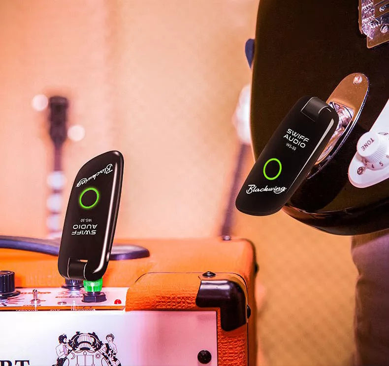 WS-50 Wireless Transmitter Receiver Kit for electric guitar with USB charging