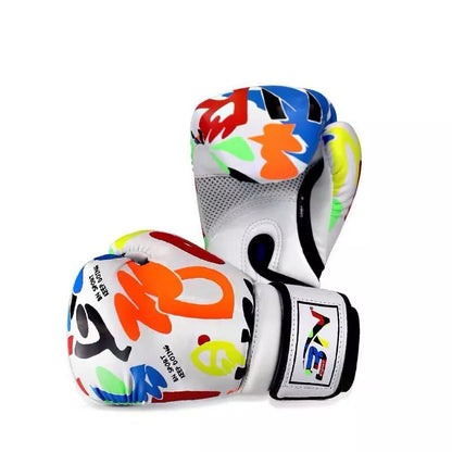 BN children's Boxing Gloves in assorted colors, featuring durable microfiber and Pu fabric with cushioned liner