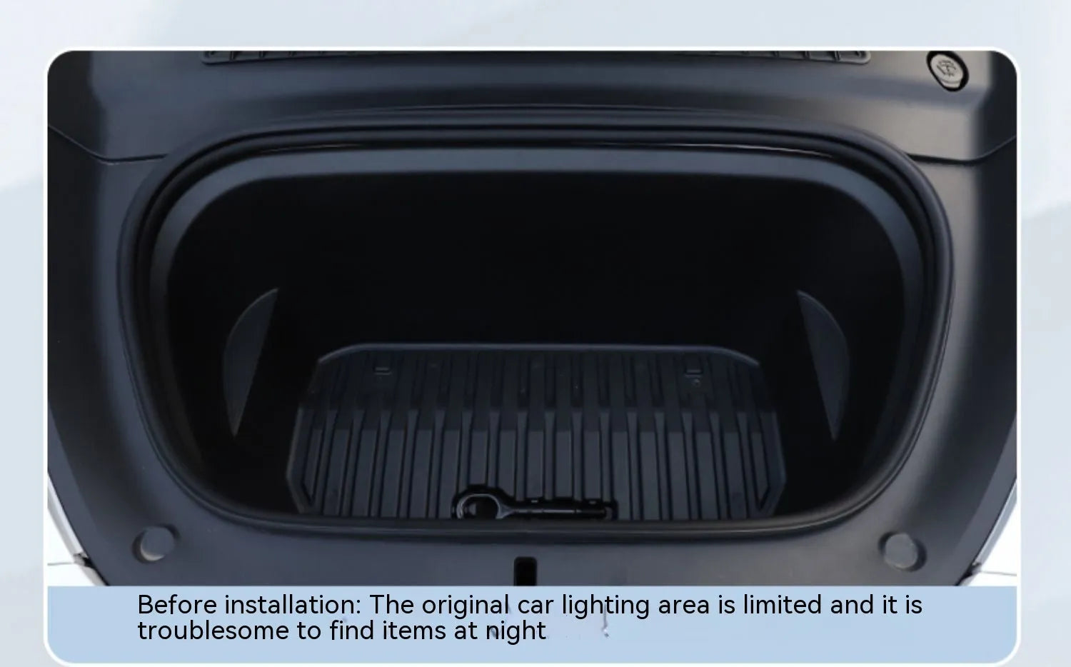 Tesla Model 3 and Y front ambient lighting kit with soft silicone LED strip in three colour options