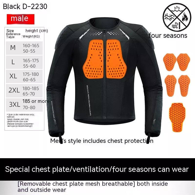 Tension Motorcycle Drop-resistant Protective Gear in various colors and sizes
