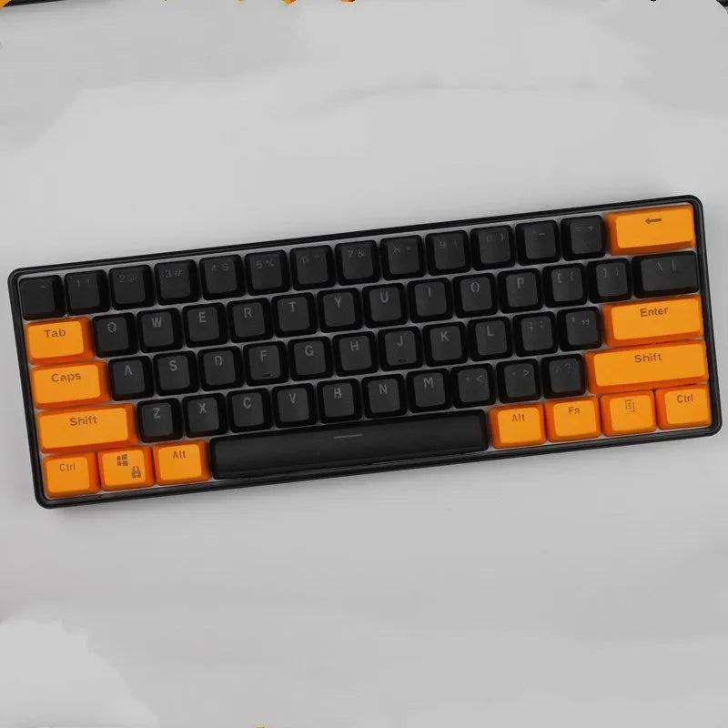PBT transparent keycap set with matte texture and OEM height for RK61, GANSS ALT61, GH60 and I610T keyboards