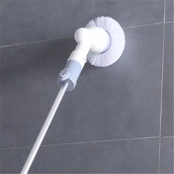 Electrical Toilet Brush with adjustable handle and wireless charging base