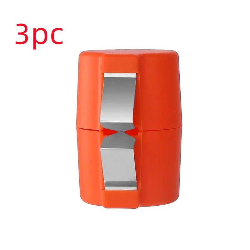 Vibrant coloured egg shell opener tool for clean cracking and beating in kitchen