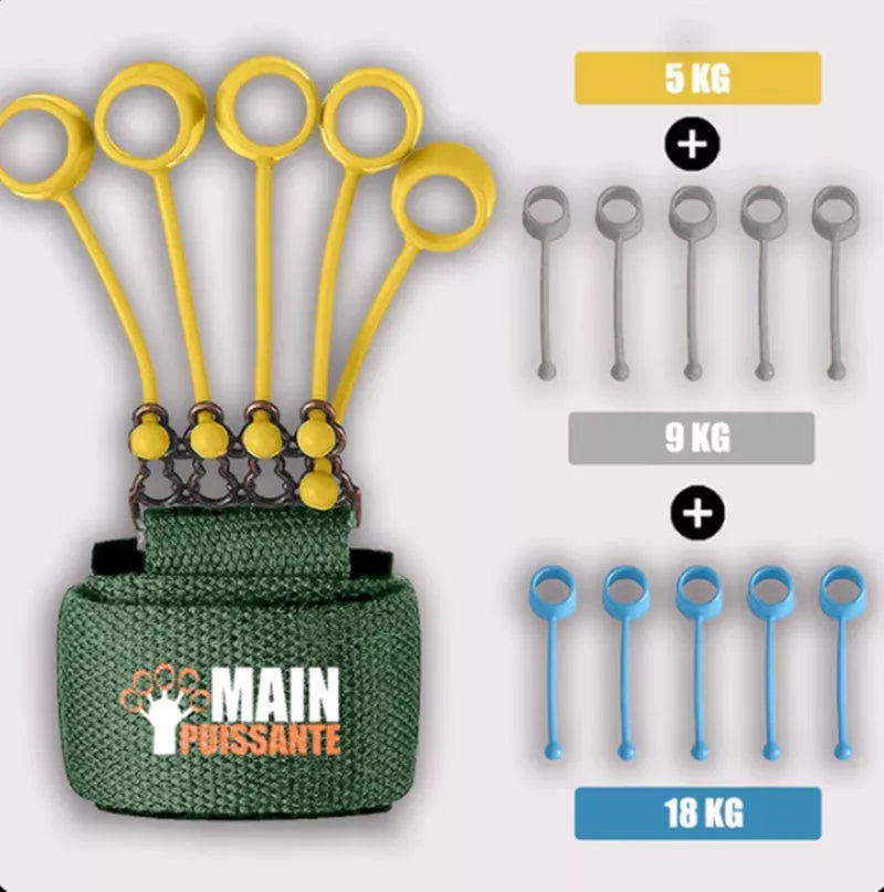 Adjustable Hand Yoga Resistance Band for finger strength training with three tension levels