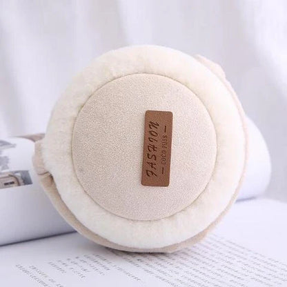 Bluetooth Earmuffs Headphones with warm plush lining for winter