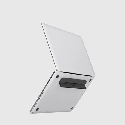 Portable laptop stand with 8° tilt angle for ergonomic neck protection