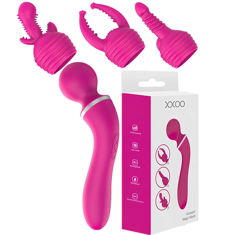 Tianlong stick adult toy with silicone surface and 19.6cm length showing frequency control buttons