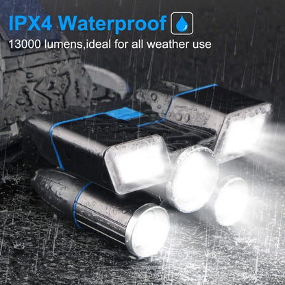 ZK20 aluminium alloy LED headlamp with dual COB light sources and flat lens design