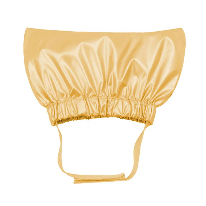 Non-woven fabric pet shower cap in silver colour for dog or cat ear protection during bath time
