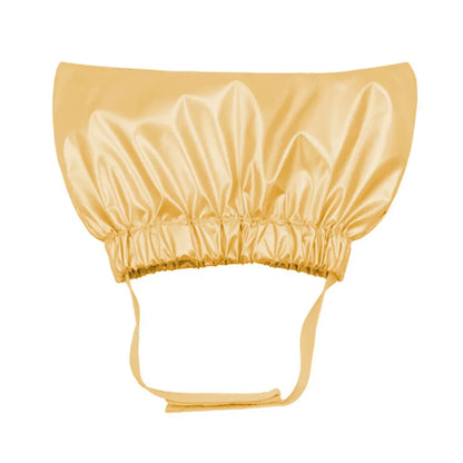 Non-woven fabric pet shower cap in silver colour for dog or cat ear protection during bath time