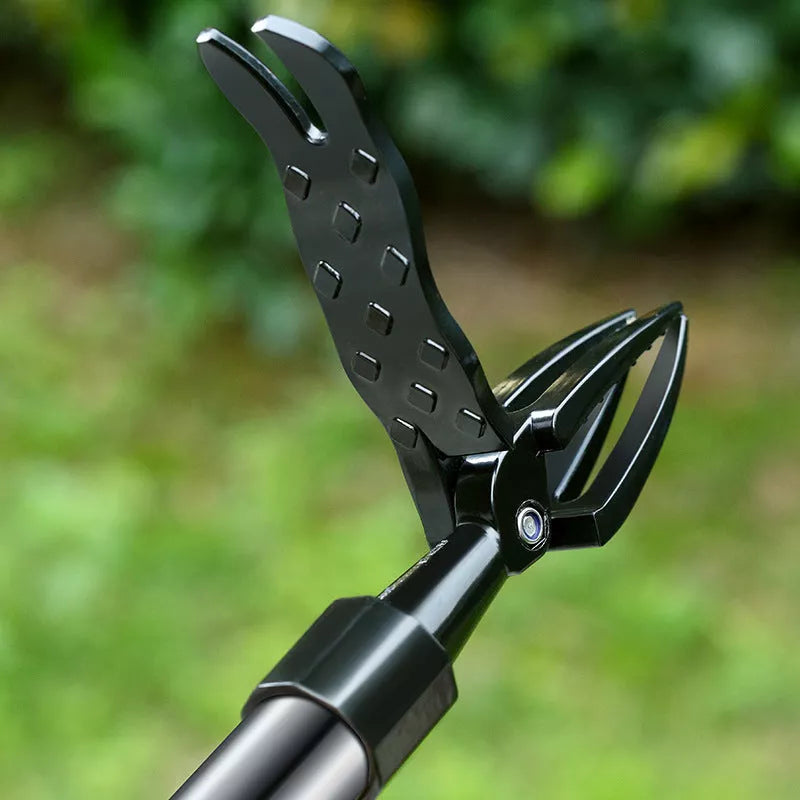Standing Weeding Uproot Tool in black with alloy and stainless steel construction