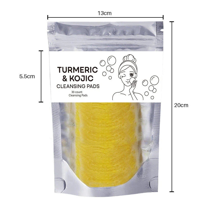 Luxurious Turmeric Cleansing Pads for Deep Pore Purification and Radiant Skin