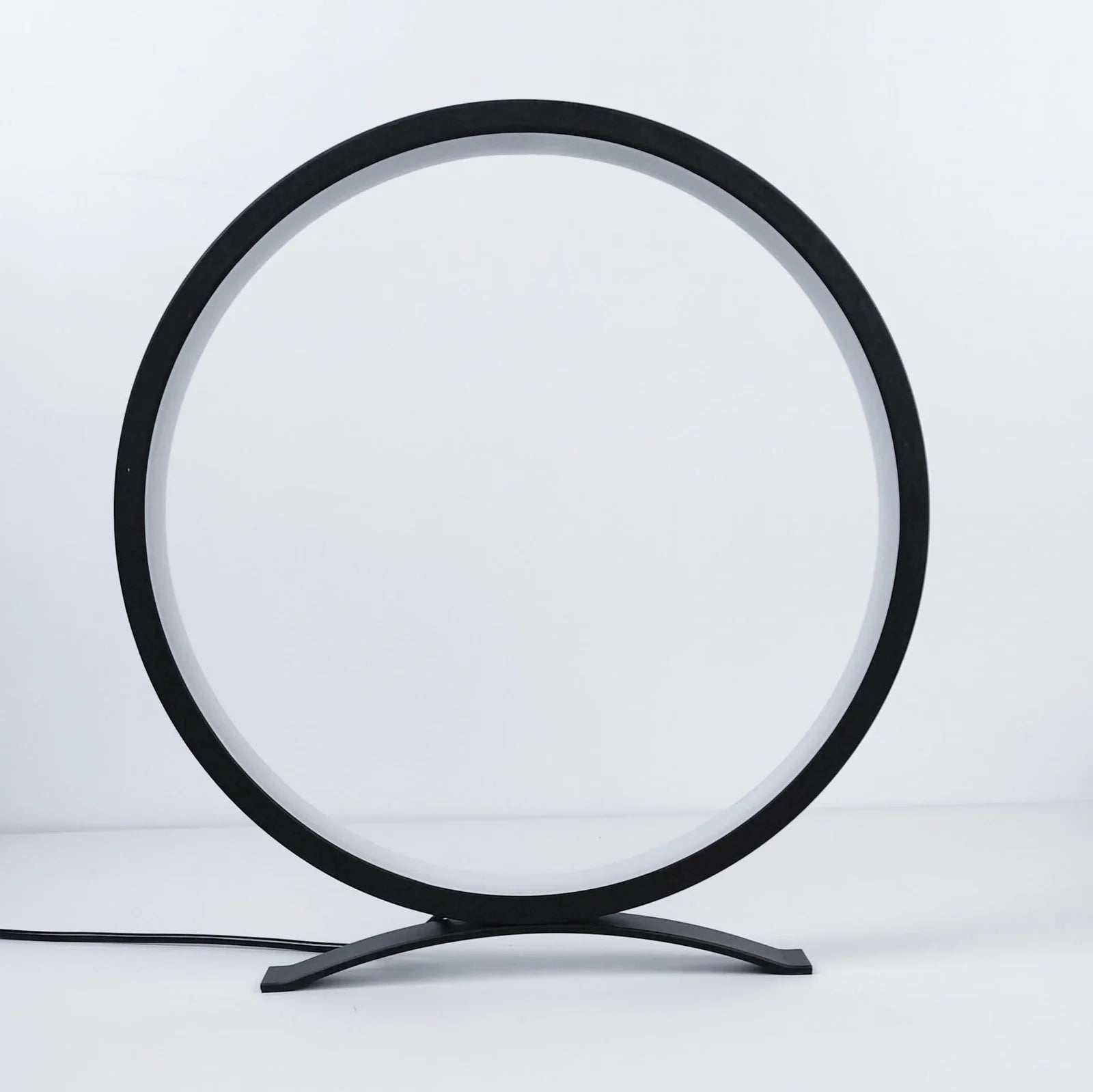 Black study desk lamp with USB cable and adjustable 25cm height mechanism