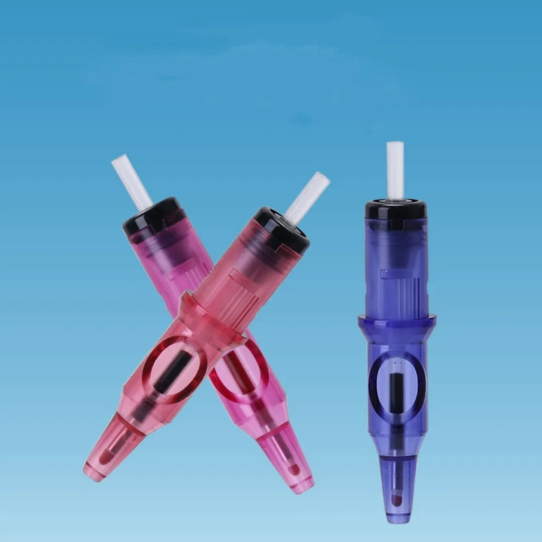 Tattoo integrated needle drawing line point tattoo colour ballpoint pen tool showing 16.5cm length