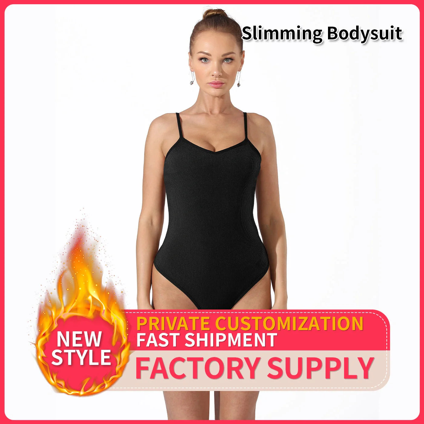 Chic and Comfortable Women's Bodysuit in Versatile Solid Colors: Black and Coffee