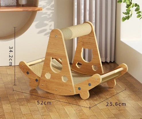 Durable sisal scratch mat with crumb-resistant surface for cats