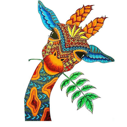 Wooden jigsaw puzzle with colourful elephant and turtle shaped pieces in A3, A4, A5 sizes