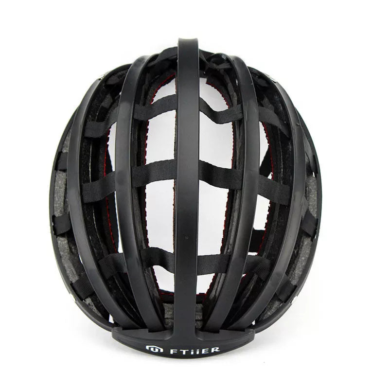 Ultralight folding bicycle helmet in black, white, silver, pink, or fluorescent green