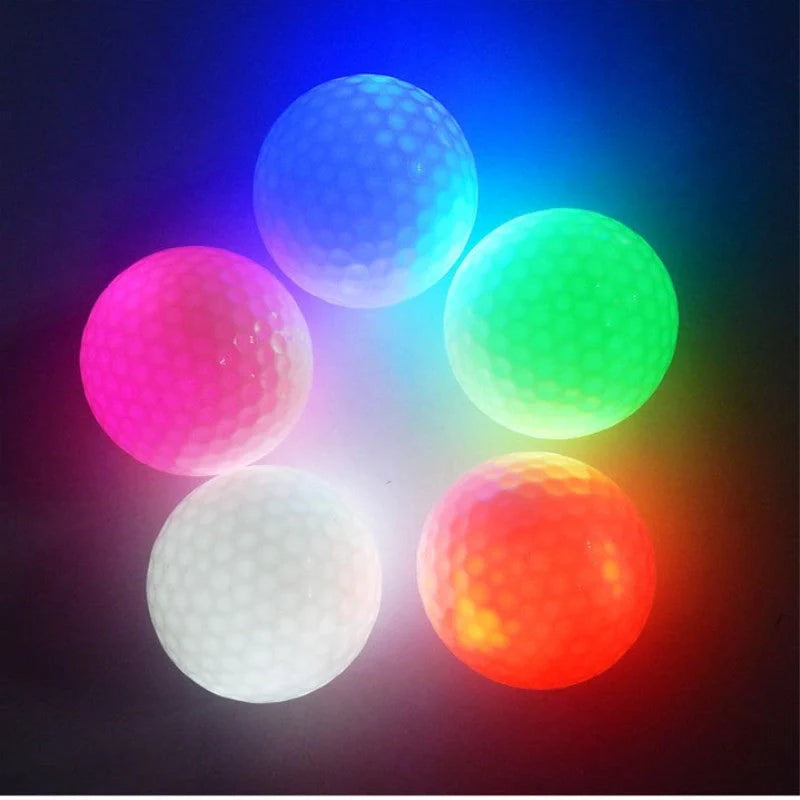 Bright LED Flashing Golf Ball for nighttime play, available in multiple colors.