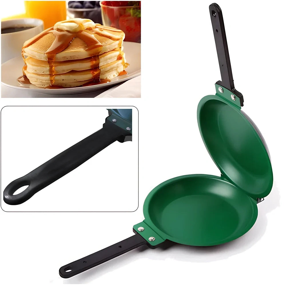 28cm non-stick frying pan with silicone handle and induction-compatible steel base