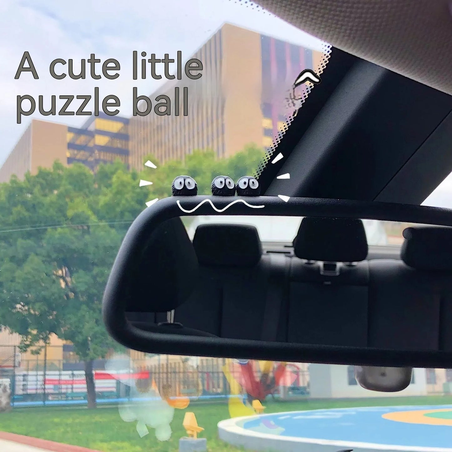 Resin cartoon briquette decorations for car interiors with traceless mounting tape