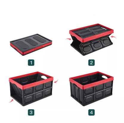 Non-woven folding storage box in various colors for car and home organization