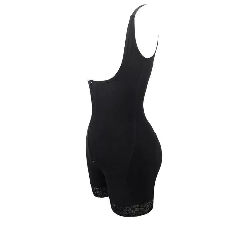 Shaping Butt Lifter Bodysuit in black with adjustable straps for enhanced silhouette