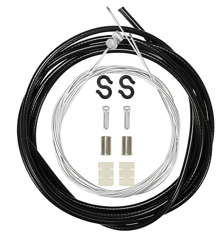 Aluminium bicycle brake lever showing reach adjustment mechanism in black finish