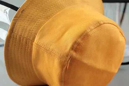 Kids Anti-spitting Protective Hat with transparent PVC shield for clear visibility and protection