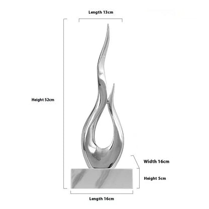 Festival high-rise decoration crafts in resin with custom colour options and modern minimalist design