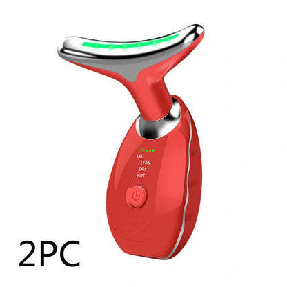 LED Photon Therapy Face & Neck Massager for skin tightening and anti-aging
