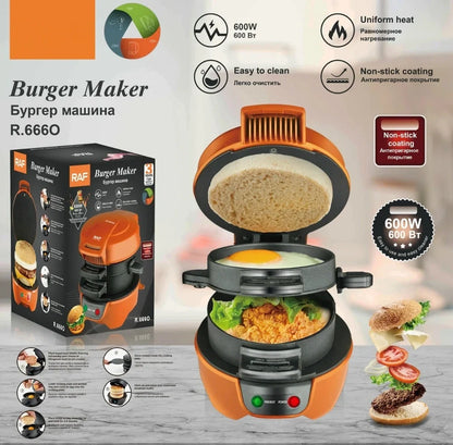 European standard red sandwich toaster with plastic stainless steel body and compact design