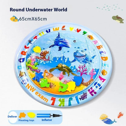 Cooling Pet Water Bed Cushion with vibrant designs for pets and children to enjoy refreshing relief from summer heat