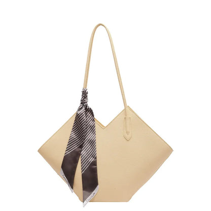 Women's fashion shoulder bag with 43cm width and sandwich pocket design in eight colour options including beige, black, brown, coffee, gray, green, khaki, and yellow