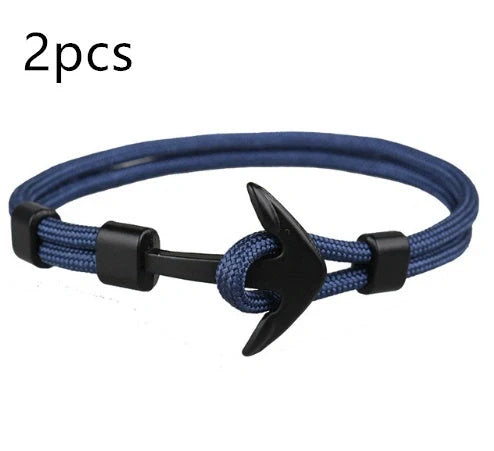 Unisex Pirate Anchor Bracelet with detailed nautical design, perfect for sea lovers and fashion enthusiasts.