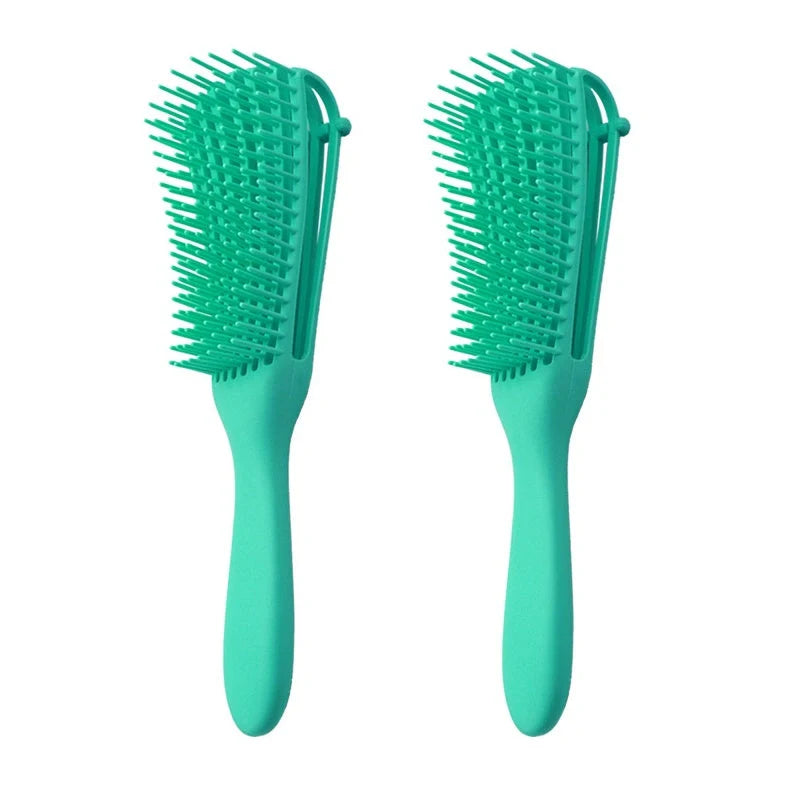 Knotted Haircut Massage Octopus Curling Comb in various colors for gentle detangling and scalp massage