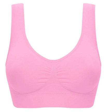 Women's seamless yoga tank top and sports bra in various colors for fitness and casual wear