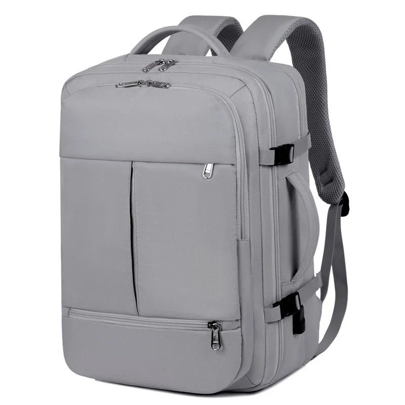 Versatile laptop backpack with multiple pockets and storage compartments for business travelers
