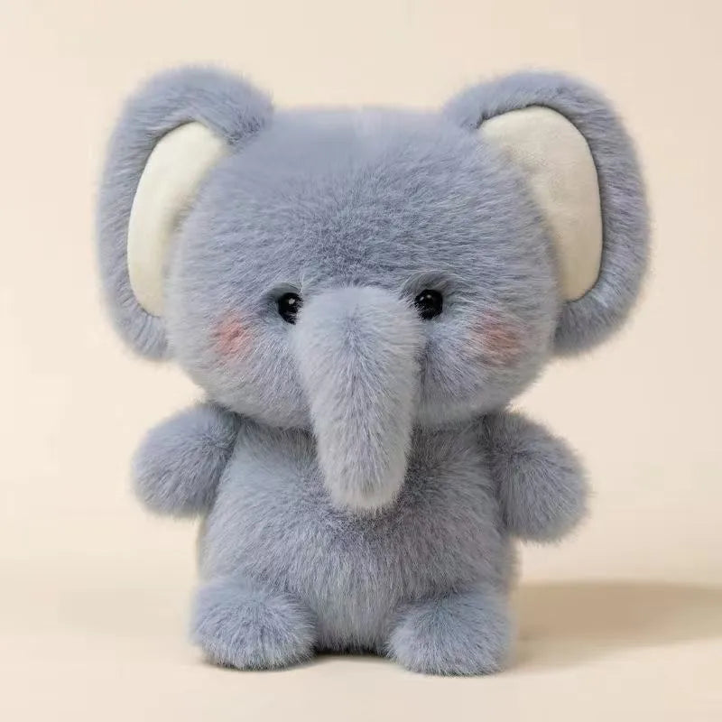 16cm animal plush toy doll table decoration with short plush and PP cotton filling