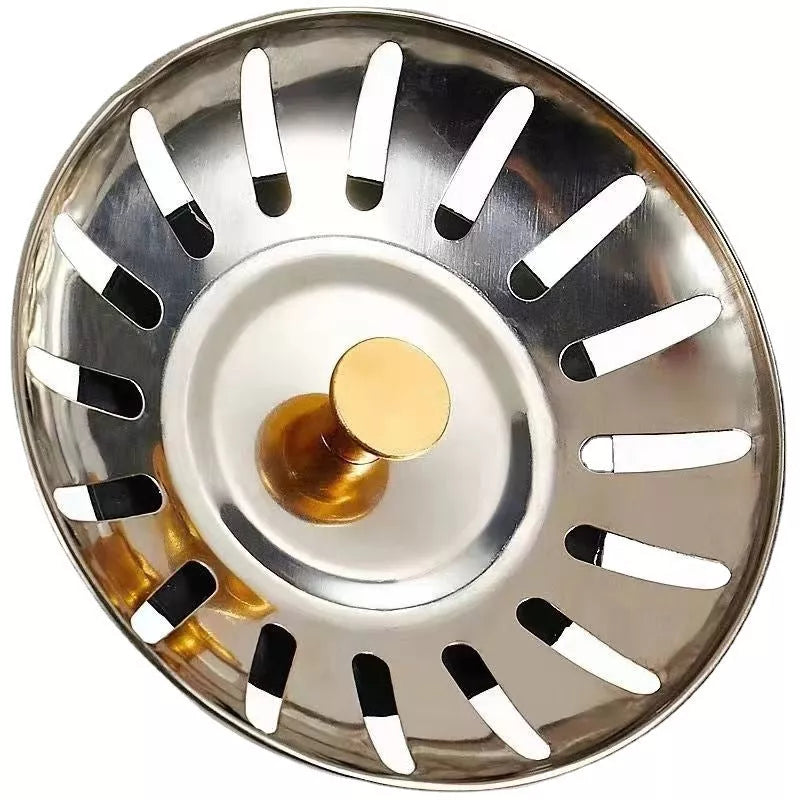 Stainless steel kitchen sink turnbuckle with alloy filter screen for secure plumbing