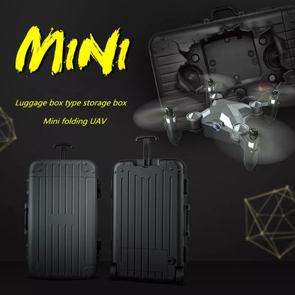 Foldable mini UAV drone with HD camera for aerial photography and mobile control