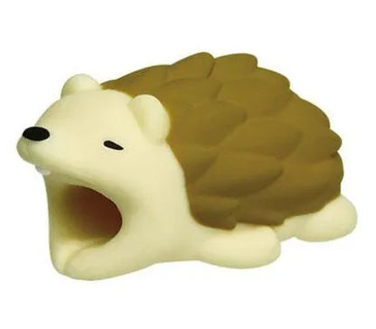 Silicone animal-shaped cable protector for Apple iPhone lightning charging cable.