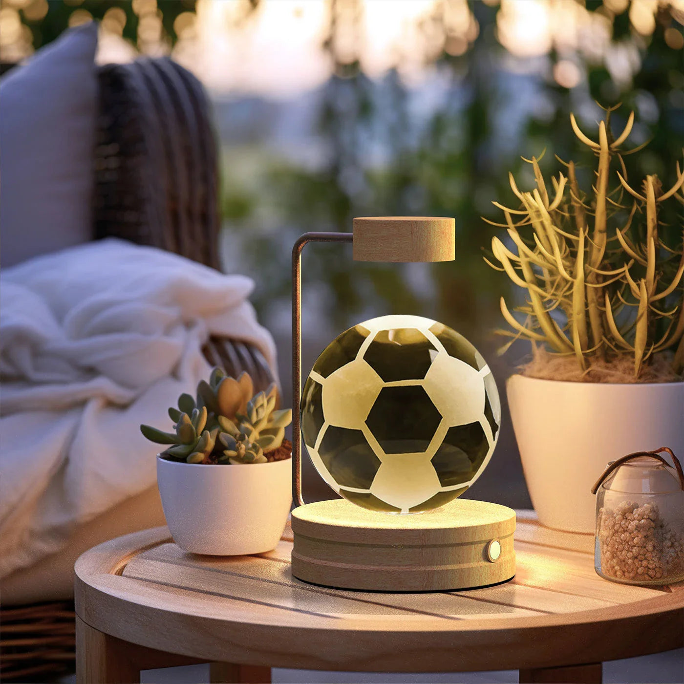Captivating Crystal Ball Dinosaur Nightlight with Warm, Soothing Glow