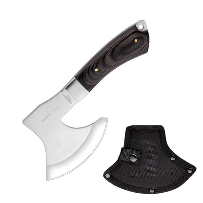 Outdoor Tactics camping axe with 57cm length, 49HRC stainless steel blade for chopping wood in garden or logging