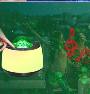 Starry Sky Water Pattern Projection Light projecting vibrant colors and patterns in a dark room
