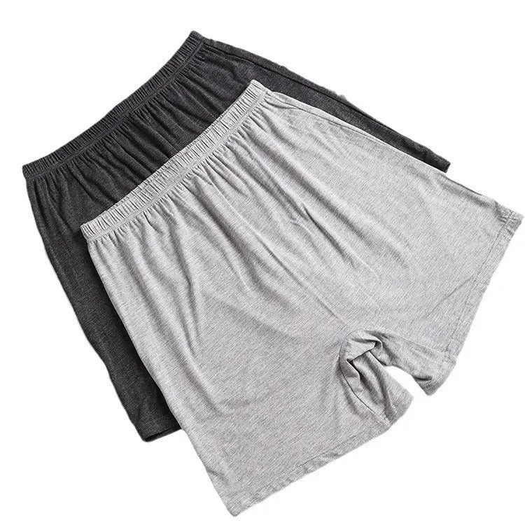 Solid colour men's modal boxers on a white background, showing the high-waist design.